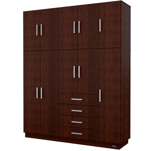 PLACARD E-MOSCONI 10 PUERTAS TONO WENGUE 174x214x46cm 56571