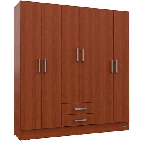 PLACARD MOSCONI 6 PUERTAS TABACO 169x181X46cm 56834