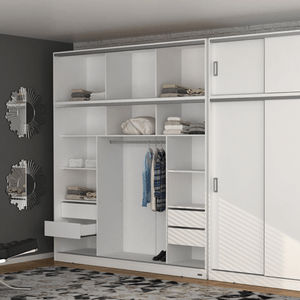 PLACARD E-MOSCONI PUERTAS CORREDIZAS TONO BLANCO 220x242x54cm 56766