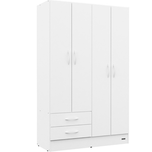 PLACARD E-MOSCONI 4 PUERTAS BLANCO 113x185x46cm 55955