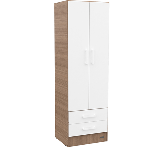 PLACARD E-MOSCONI 2 PUERTAS TONO CARVALHO MEZZO/BLANCO 57x181x46cm 56812