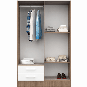 PLACARD E-MOSCONI 4 PUERTAS TONO CARVALHO MEZZO/BLANCO 113x181x46cm 56814