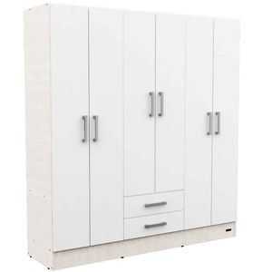 PLACARD E-MOSCONI 6 PUERTAS TONO VENEZIA/BLANCO 169x181x46cm 56963