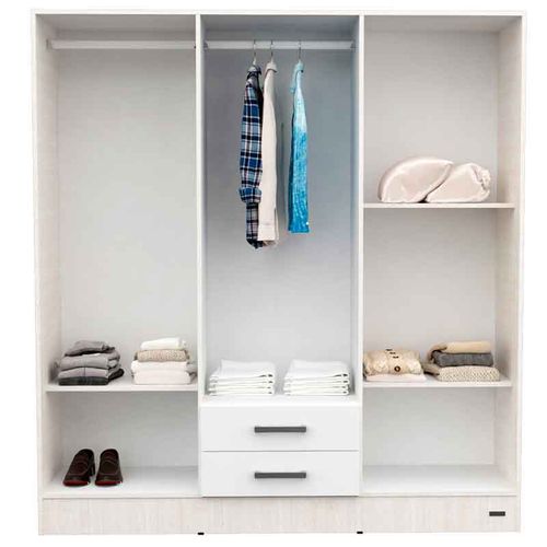 PLACARD E-MOSCONI 6 PUERTAS TONO VENEZIA/BLANCO 169x181x46cm 56963