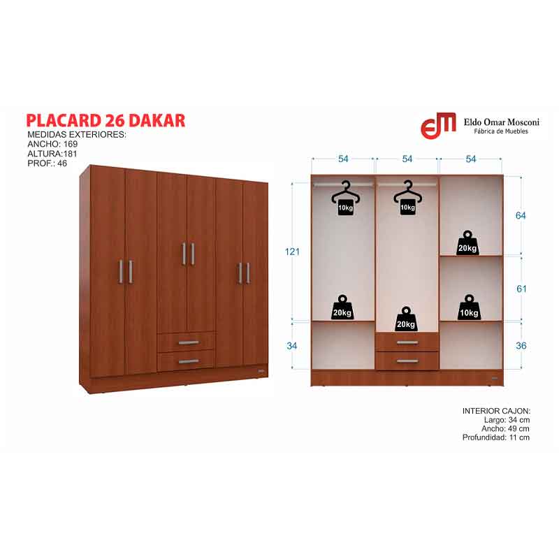 PLACARD-MOSCONI-56961-6-PUERTAS-2-CAJONES-WENGUEBLANCO