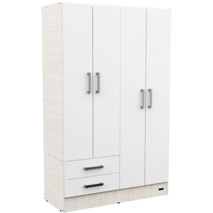 PLACARD E-MOSCONI 4 PUERTAS TONO VENEZIA/BLANCO 113x181x46cm 56957
