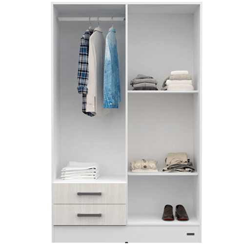 PLACARD E-MOSCONI 4 PUERTAS TONO BLANCO/VENEZIA 113x181x46cm 56960