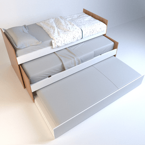 CAMA NIDO 1Plz TABLES TONO OLMO FINLANDES/EVEREST 6457-COE
