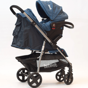 COCHECITO TRAVEL SYSTEM C/MANIJA REBATIBLE AZUL 1390TS-C