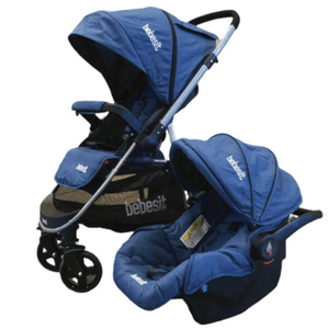 COCHECITO TRAVEL SYSTEM C/MANIJA REBATIBLE AZUL 1390TS-C