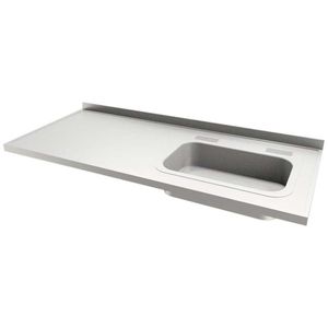 MESADA TABLES ACERO INOXIDABLE DERECHA 120cm 82996