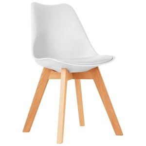 SILLA UNICAN DISEÑO NORDICO BLANCA TULIP