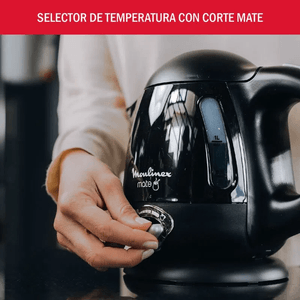 PAVA ELECTRICA MOULINEX 1L CON REGULADOR NEGRA BY3975