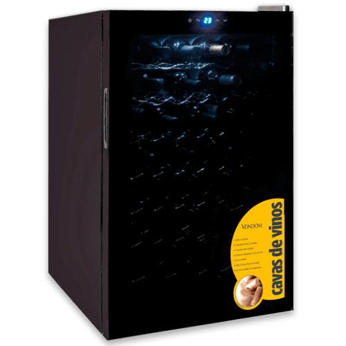 CAVA DE VINOS VONDOM 50 BOTELLAS DISPLAY TOUCH C50 NEGRA