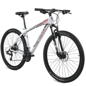 MTB R29 TOPMEGA SUNSHINE 21V CUADRO ALUMINIO GRIS ROJO TM-18