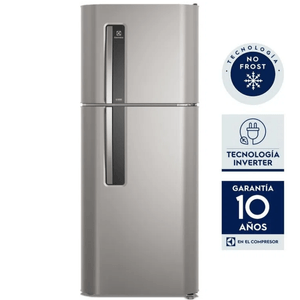 HELADERA NO FROST ELECTROLUX 265L INVERTER PLATA HENI3000P