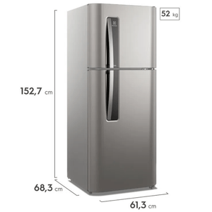 HELADERA NO FROST ELECTROLUX 265L INVERTER PLATA HENI3000P