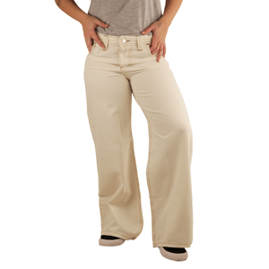 JEAN BRINA CULOTTE WIDE LEG CRUDO DAMA
