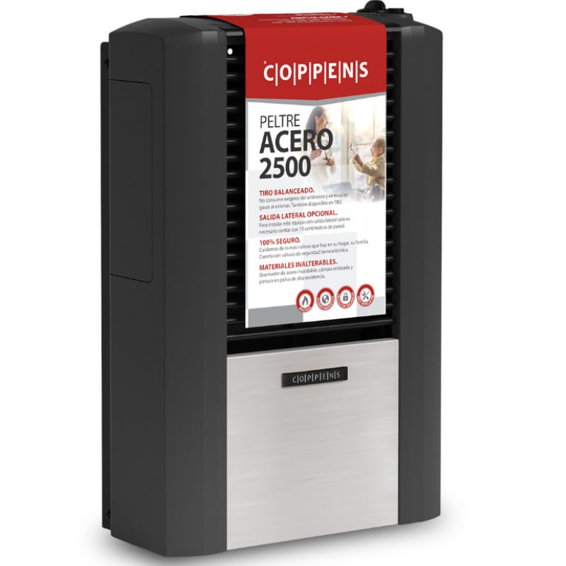 Calefactor-Peltre-Acero-Coppens-2500-TB-TBU