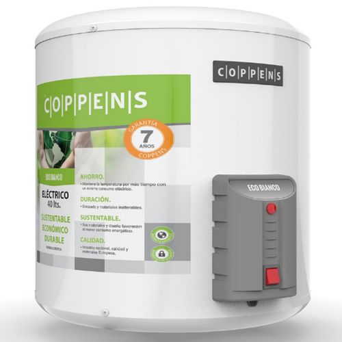 TERMOTANQUE COPPENS 40L ELECTRICO DE COLGAR CONEXION INFERIOR