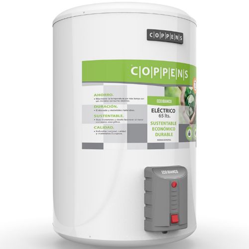 TERMOTANQUE COPPENS 65L ELECTRICO DE COLGAR CONEXION INFERIOR