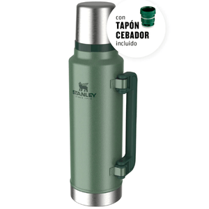 TERMO STANLEY 1.4L ASA PLEGABLE CON TAPON CEBADOR VERDE