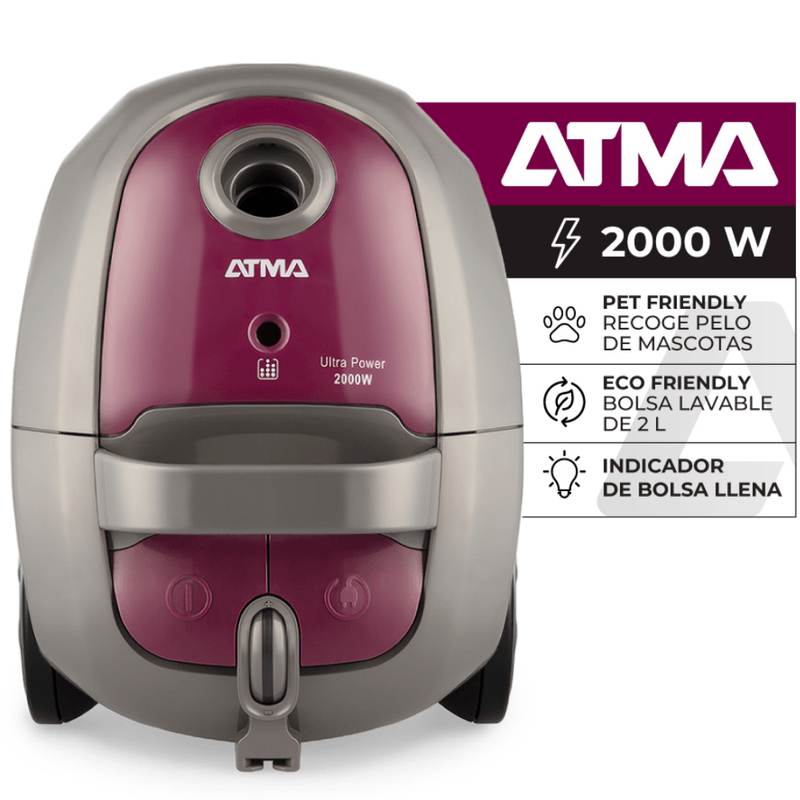 ASPIRADORA ATMA ULTRA POWER 2000W AS9121PI