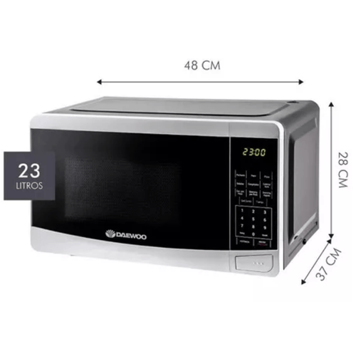 MICROONDAS DAEWO 23L CON GRILL BLANCO D223DG