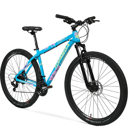 MTB R29 TOPMEGA REGAL 21V CUADRO ALUMUNIO CEL/AMA/ROS 7971 TALLE S-16