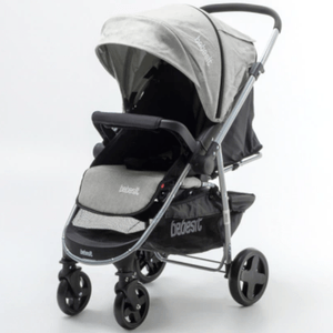 COCHECITO BEBESIT D/PASEO REBATIBLE GRIS CLARO 1390-B