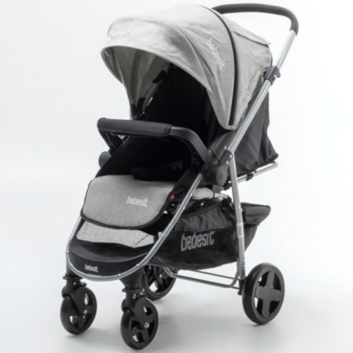 COCHECITO BEBESIT D/PASEO REBATIBLE GRIS CLARO 1390-B