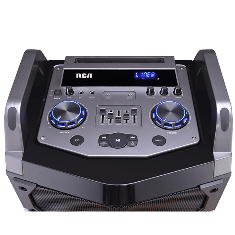 Bafle bluetooth de 8 de 1100w con microfono y bateria recargable