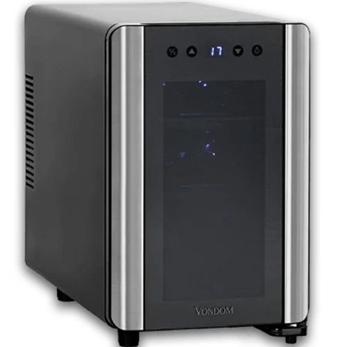 CAVA DE VINOS VONDOM 6 BOTELLAS ACERO INOX. T6