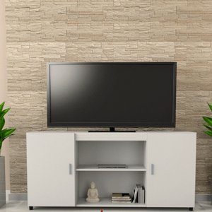MESA TABLES TV 56" TONO BLANCO 1400