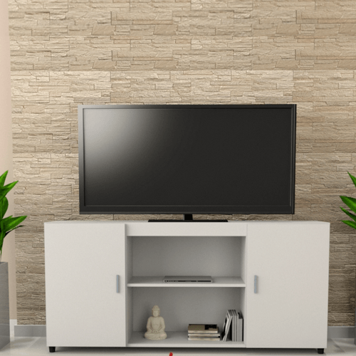 MESA TABLES TV 56" TONO BLANCO 1400