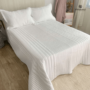 QUILT VIRIDIANA COTTON TOUCH QUEEN BLANCO