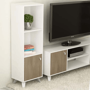 MODULO DIELFE ESCANDINAVO TONO BLANCO/ROBLE BORDOLINO LE040