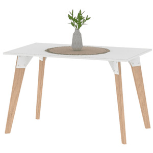 MESA DIELFE 1.20mts OSLO TAPA BLANCA MRE120N