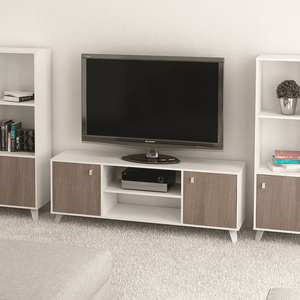 RACK TV DIELFE 2 PUERTAS TONO ROBLE BORDOLINO RE140