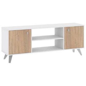 RACK TV DIELFE 2 PUERTAS TONO ROBLE BORDOLINO RE140