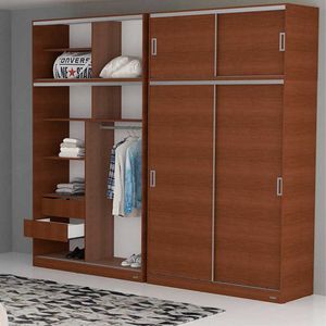BAULERA E-MOSCONI PUERTAS CORREDIZAS 1.40m TABACO 56423