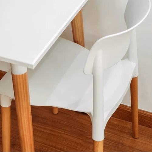 MESA UNICAN EAMES CUADRADA 70x70cm BLANCO
