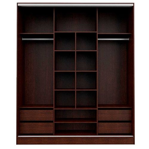PLACARD E-MOSCONI PUERTAS CORREDIZAS TONO WENGUE 182x220x60cm 56395