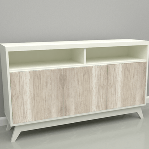 VAJILLERO PERGAMINO ARTICA PATAS BLANCAS PUERTAS HELSINKY