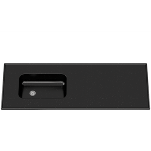 MESADA INTEGRAL DURAFORT 140x60cm NEGRO SIN ZOCALO MM873