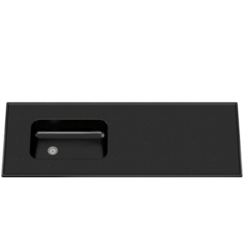 MESADA INTEGRAL DURAFORT 140x60cm NEGRO SIN ZOCALO MM873