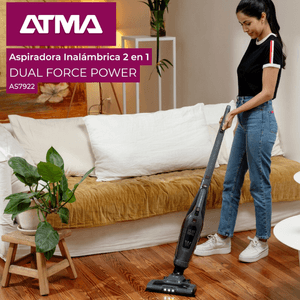 ASPIRADORA ATMA INALAMBRICA 2en1 DUAL FORCE 94AS7922P