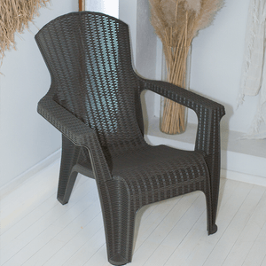 SILLON GARDEN LIFE RATTAN ROMA GRAFITO F85367