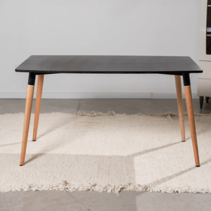 MESA DONNET RECTANGULAR GALA NEGRO 160x80cm