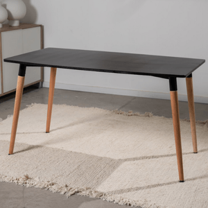 MESA DONNET RECTANGULAR GALA NEGRO 160x80cm